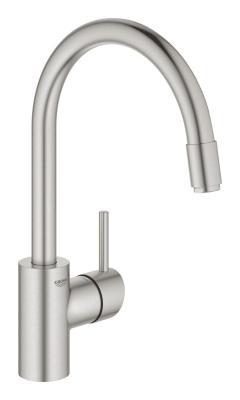 GROHE Concetto Tek kumandalı eviye bataryası Supersteel Infinity Kaplama 32663DC3