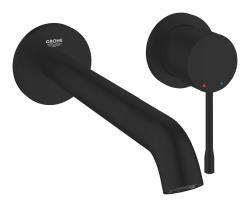 GROHE Essence İki delikli lavabo bataryası L-Boyut Siyah Matt Black