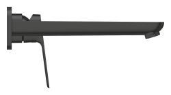 GROHE Cubeo İki delikli lavabo bataryası L-Boyut Siyah Matt Black