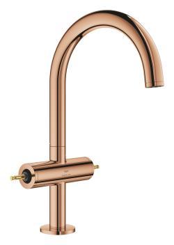 GROHE Atrio Private Collection Tek delikli lavabo bataryası 1/2" L-Boyut Bronz Warm Sunset 21134DA0
