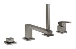 GROHE Eurocube Dört delikli küvet bataryası Antrasit Brushed Hard Graphite