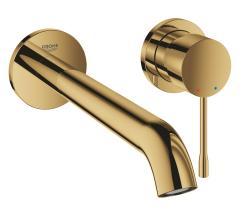 GROHE Essence İki delikli lavabo bataryası L-Boyut Altın Cool Sunrise 29193GL1