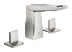 GROHE Allure Brilliant 3 delikli lavabo bataryası 1/2" M-Boyut Supersteel Infinity Kaplama 20626DC0