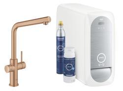 GROHE Blue Home L-tipi Başlangıç Kiti Bronz Brushed Warm Sunset