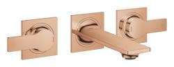 GROHE Allure 3 delikli lavabo bataryası 1/2" S-Boyut Bronz Warm Sunset