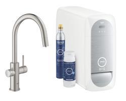 GROHE Blue Home Çekilebilir çıkış uçlu C tipi çıkış ucu başlangıç kiti Supersteel Infinity Kaplama