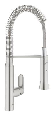 GROHE K7 Tek kumandalı eviye bataryası Supersteel Infinity Kaplama 31379DC0