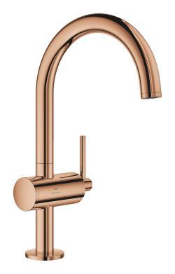 GROHE Atrio Tek kumandalı lavabo bataryası 1/2" L-Boyut Bronz Warm Sunset