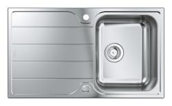 GROHE K500 Damlalıklı paslanmaz çelik eviye Paslanmaz Çelik Brushed Stainless Steel 31571SD1