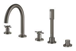 GROHE Atrio 5 delikli küvet bataryası Antrasit Brushed Hard Graphite 29408AL0