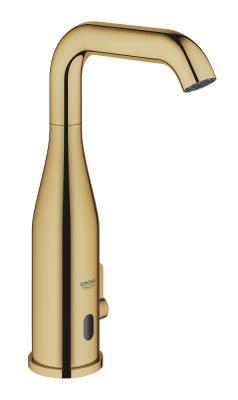 GROHE Essence E Fotoselli lavabo bataryası, 1/2", çift su girişli ayarlanabilir sıcaklık sınırlayıcısı Altın Cool Sunrise