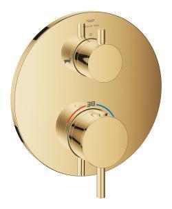 GROHE Atrio Çift yönlü ankastre termostatik banyo bataryası Altın Cool Sunrise