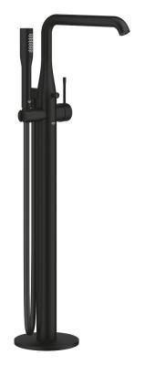 GROHE Essence Yerden küvet bataryası Siyah Phantom Black