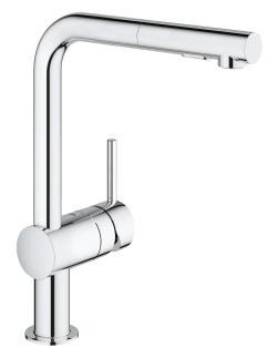 GROHE Minta Tek kumandalı eviye bataryası Krom 30274000