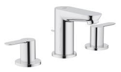 GROHE BauEdge 3 delikli lavabo bataryası Krom