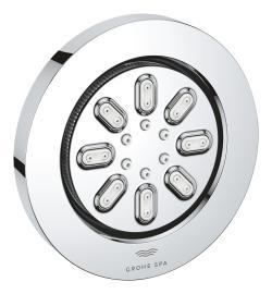 GROHE Rainshower Aqua Yuvarlak yan duş, 2 fonksiyonlu Krom
