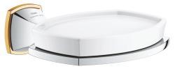 GROHE Grandera Seramik sabunluk ve tutacağı Krom, altın