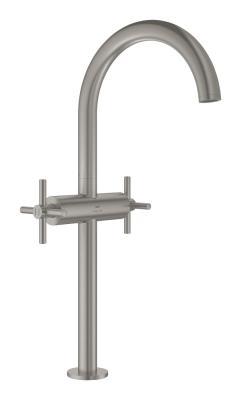 GROHE Atrio Tek delikli lavabo bataryası 1/2" XL-Boyut Supersteel Infinity Kaplama
