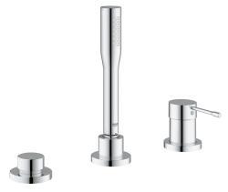 GROHE Essence Üç delikli tek kumandalı banyo kombinasyonu Krom