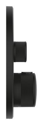 GROHE Grohtherm SmartControl Üç valfli akış kontrollü, ankastre termostatik duş bataryası Siyah Phantom Black 29508KF0