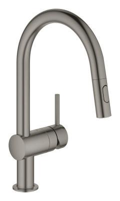 GROHE Minta Tek kumandalı eviye bataryası Antrasit Brushed Hard Graphite 32321AL2