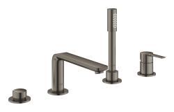 GROHE Lineare Dört delikli küvet bataryası Antrasit Brushed Hard Graphite