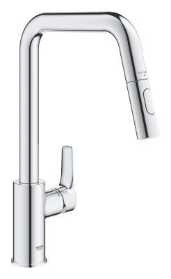 GROHE Eurosmart Tek kumandalı eviye bataryası Krom 30619000