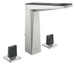 GROHE Allure Brilliant Private Collection 3 delikli lavabo bataryası L-Boyut Supersteel Infinity Kaplama 20669DC0