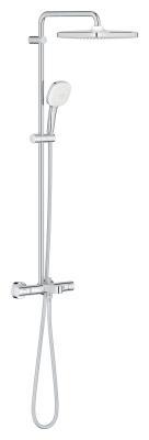 GROHE Tempesta System 250 Cube Duvara monte termostatik banyo bataryalı duş sistemi Krom 26975001