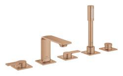 GROHE Allure 5 delikli küvet bataryası Bronz Brushed Warm Sunset