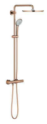 GROHE Euphoria System 310 Duvara monte termostatik bataryalı duş sistemi Bronz Warm Sunset