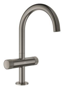GROHE Atrio Private Collection Tek delikli lavabo bataryası 1/2" L-Boyut Antrasit Brushed Hard Graphite 21138AL0
