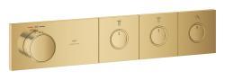 GROHE Grohtherm Aqua Tiles Üç valfli akış kontrollü, ankastre termostatik duş bataryası Altın Cool Sunrise