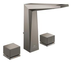 GROHE Allure Brilliant Private Collection 3 delikli lavabo bataryası L-Boyut Antrasit Brushed Hard Graphite 20670AL0