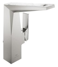 GROHE Allure Brilliant Private Collection Tek kumandalı lavabo bataryası 1/2" L-Boyut Supersteel Infinity Kaplama 24408DC0