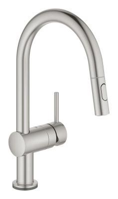 GROHE Minta Touch Elektronik tek kumandalı eviye bataryası Supersteel Infinity Kaplama 31358DC2