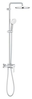 GROHE Tempesta System 250 Duvara monte tek kumandalı bataryalı duş sistemi Krom