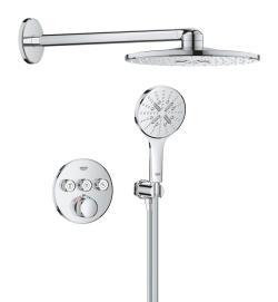 GROHE Grohtherm SmartControl Rainshower SmartActive 310 ile ankastre duş sistemi Krom
