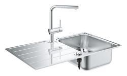 GROHE Minta Eviye ve batarya seti Paslanmaz Çelik Brushed Stainless Steel
