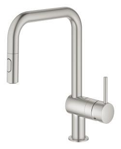 GROHE Minta Tek kumandalı eviye bataryası Supersteel Infinity Kaplama 32322DC2