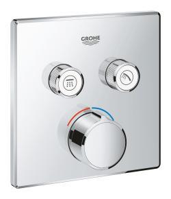 GROHE SmartControl Çift valfli akış kontrollü ankastre duş bataryası Krom 29148000
