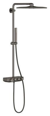 GROHE Euphoria SmartControl System 310 Cube Duvara monte termostatik bataryalı duş sistemi Antrasit Hard Graphite