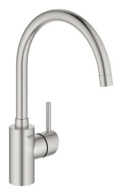 GROHE Concetto Tek kumandalı eviye bataryası Supersteel Infinity Kaplama 32661DC3