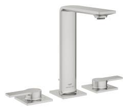 GROHE Allure 3 delikli lavabo bataryası 1/2" M-Boyut Supersteel Infinity Kaplama 20188DC1