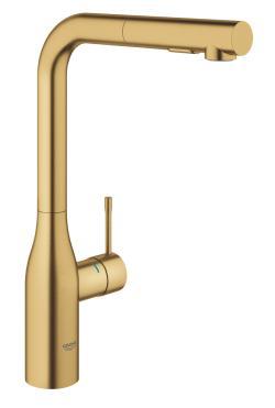 GROHE Essence Tek kumandalı eviye bataryası Altın Brushed Cool Sunrise 30504GN0