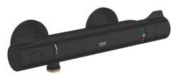 GROHE Grohtherm 800 Termostatik duş bataryası Siyah Matt Black