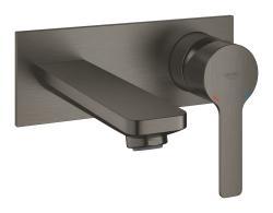 GROHE Lineare İki delikli lavabo bataryası M-Boyut Antrasit Brushed Hard Graphite