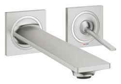 GROHE Allure İki delikli lavabo bataryası M-Boyut Supersteel Infinity Kaplama