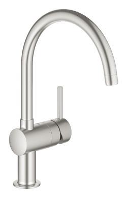 GROHE Minta Tek kumandalı eviye bataryası Supersteel Infinity Kaplama 32917DC0