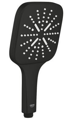 GROHE Rainshower SmartActive 130 Cube El duşu 3 akışlı Siyah Matt Black